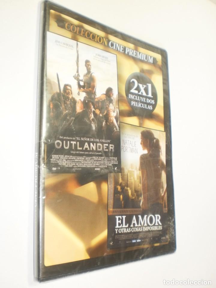 Cinema: dvd doble outlander j caviezel 110 m el amor y otras cosas imposibles 95 m caja fina precintado