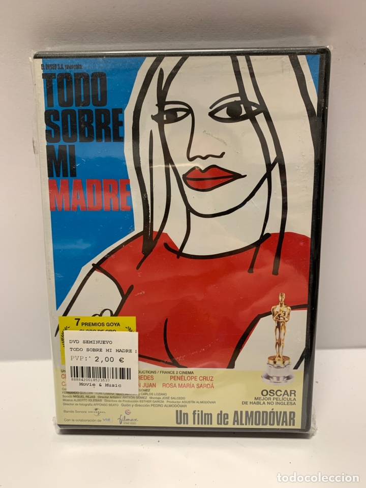 Cine: S363 todo sobre mi madre DVD COMO NUEVO