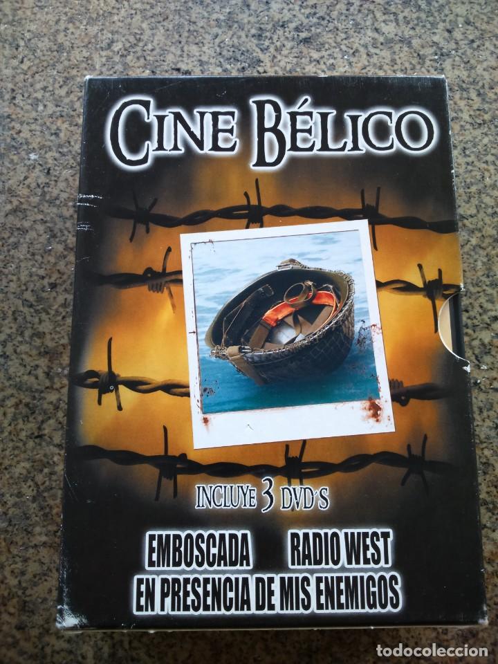 Cine: DVD -- CINE BELICO -- EMBOSCADA / RADIO WEST / EN PRESENCIA DE MIS ENEMIGOS -- 3 DVDS --