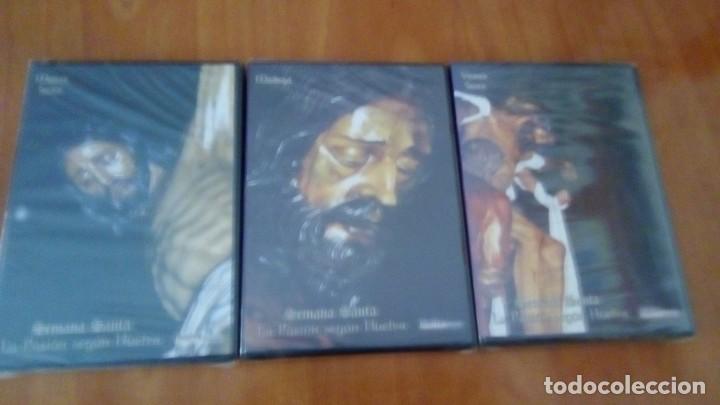 Cine: LOTE 3 DVD SEMANA SANTA LA PASION SEGUN HUELVA , MARTES SANTO, VIERNES SANTO Y MADRUGA , PRECINTADOS