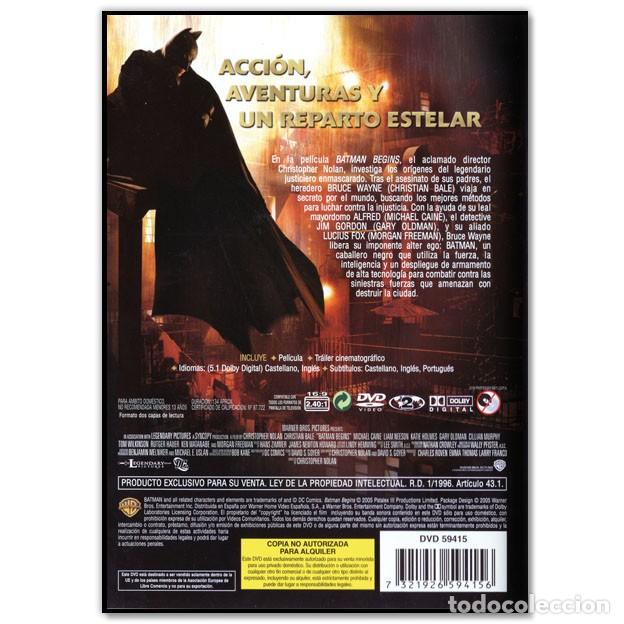 batman begins christian bale dvd - Compra venta en todocoleccion