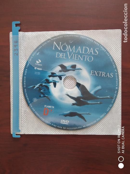 Cinema: DVD NOMADAS DEL VIENTO - SOLO DISCO DE EXTRAS - SIN CAJA NI PORTADA (Y5)