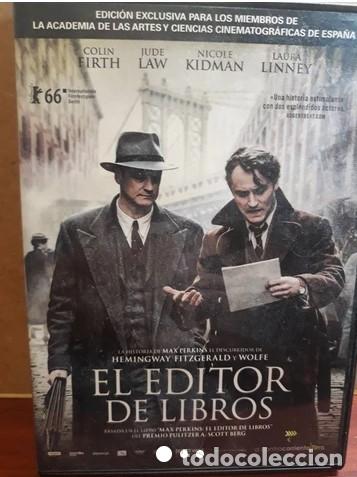 Cine: EL EDITOR DE LIBROS...EDICION exclusiva ACAD&Eacute;MICOS.. premios Goya 2017..