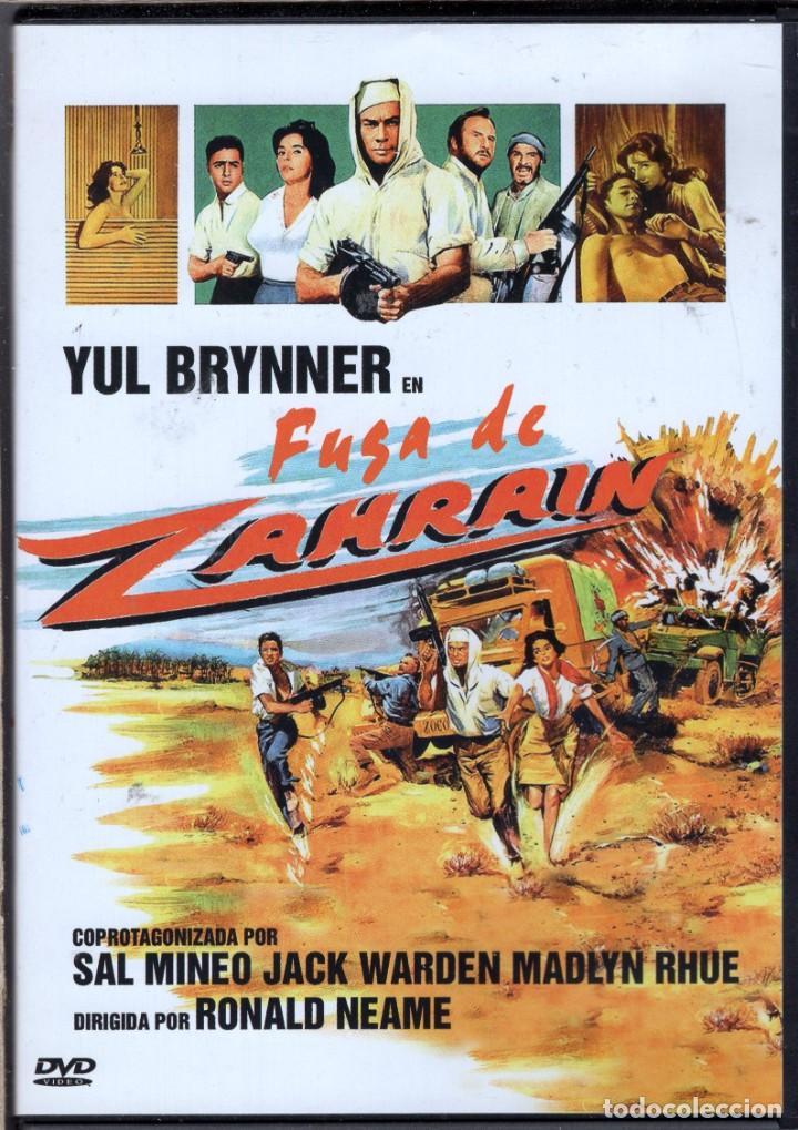 Cine: FUGA DE ZAHRAIN DVD (YUL BRINNER) SUPERAR EL DESIERTO, LA SED Y EL EJERCITO...ES DE VALIENTES