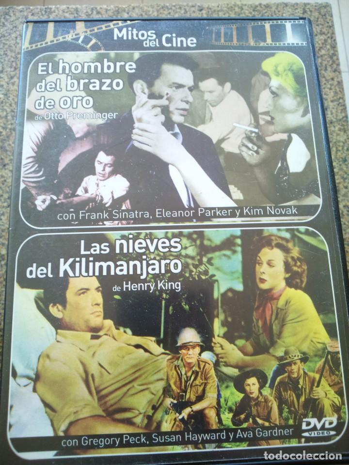 Kino: DVD -- EL HOMBRE DEL BRAZO DE ORO Y LAS NIEVES DEL KILIMANJARO --