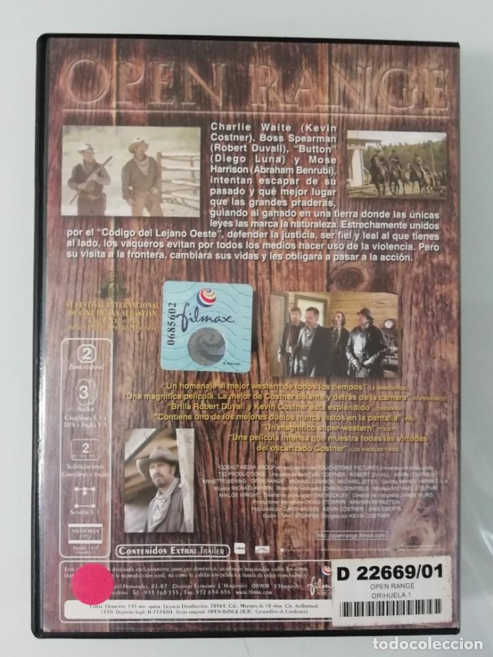 Cine: DVD OPEN RANGE-- SEGUNDA MANO - Foto 2