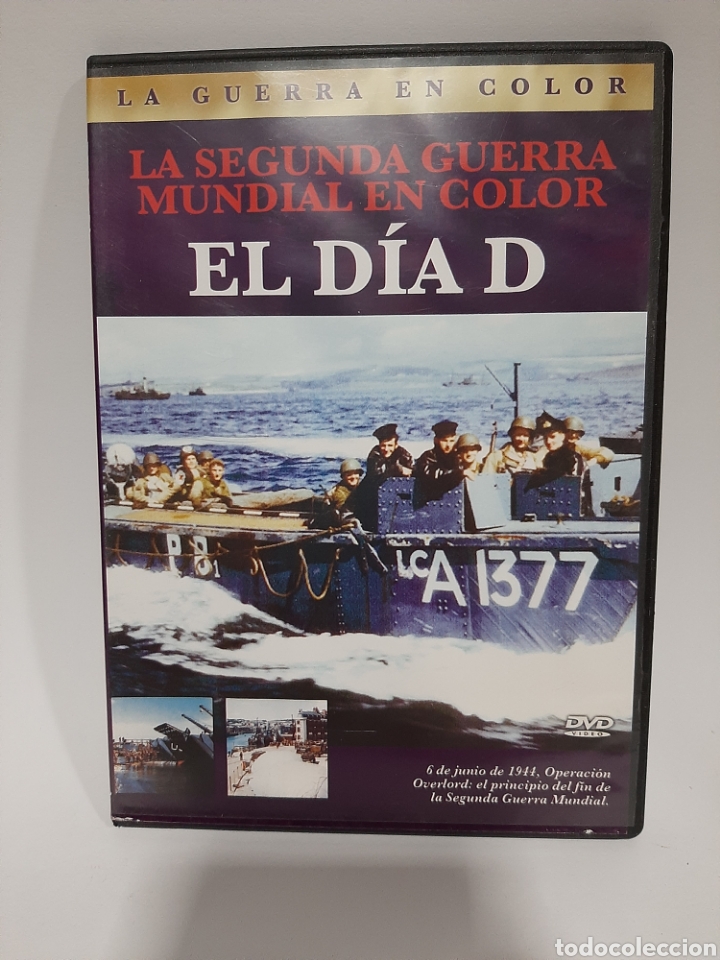 Cinema: DVS14 la Segunda Guerra Mundial en color el d&iacute;a D - DVD TAPA FINA SEGUNDA MANO