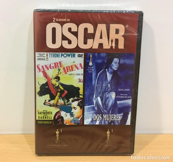 Cine: DVD CINE 2X1 CL&Aacute;SICOS DE &Oacute;SCAR - SANGRE Y ARENA (1941) Y DOS MUJERES/ LA CIOCIARA (1960). PRECINTADO