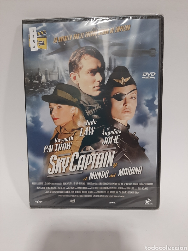 Cinema: REFTF.1154 Sky Captain y el mundo del ma&ntilde;ana DVD NUEVO PRECINTADO ( TAPA FINA )
