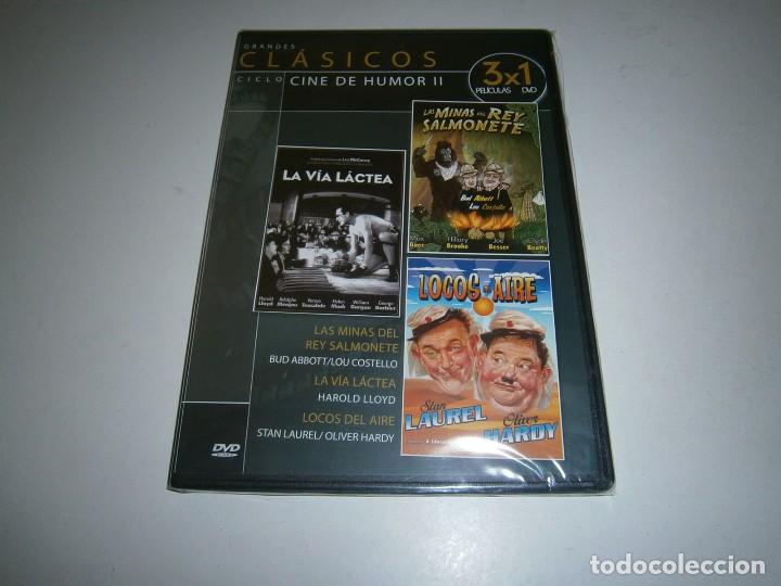 Cin&eacute;ma: LA VIA LACTEA / LAS MINAS DEL REY SALMONETE / LOCOS DEL AIRE DVD NUEVO PRECINTADO