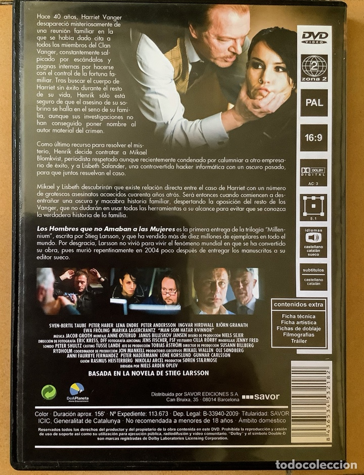 Cine: DVD Millenium 1 basada en la serie de Stieg Larsson - Foto 2