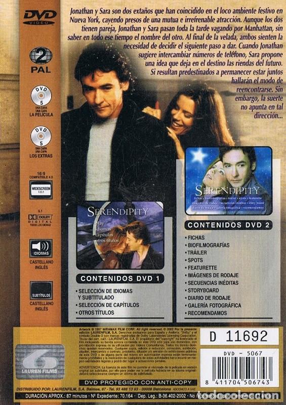 Cine: SERENDIPITY JOHN CUSACK ( EDICI&Oacute;N 2 DISCOS) - Foto 2