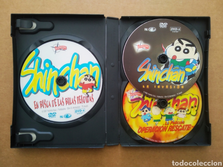 DVD Shin Chan ×3: En Busca de las Bolas Perdidas/La Invasión/Operación  Rescate (Luk Internacional).