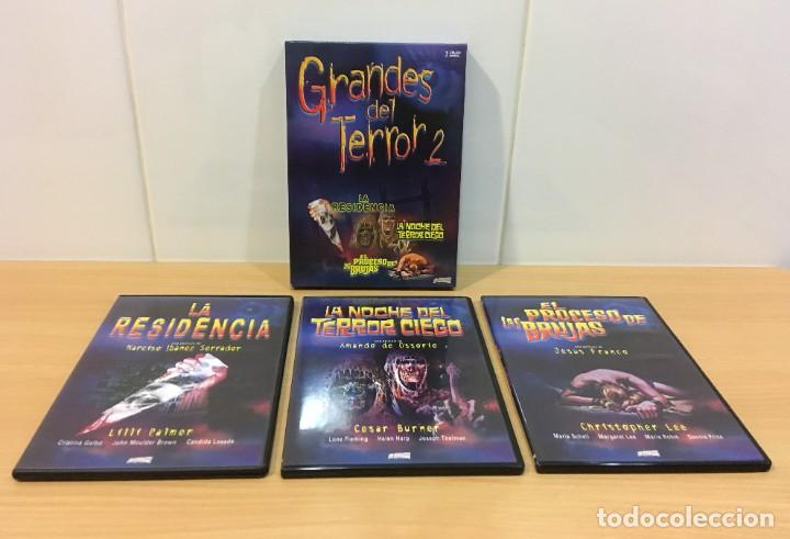 Kino: DVD PACK GRANDES DEL TERROR 2 - LA RESIDENCIA + LA NOCHE DEL TERROR CIEGO + EL PROCESO DE LAS BRUJAS