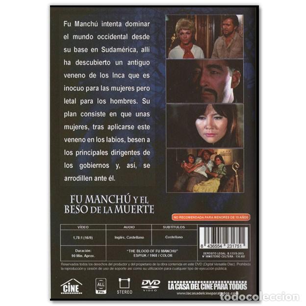 Cine: FU MANCHÚ Y EL BESO DE LA MUERTE DVD - Foto 2 - 269176998
