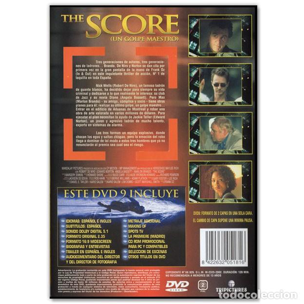 Cine: THE SCORE Un golpe maestro DVD EDICIÓN ESPECIAL - Foto 2 - 269186878