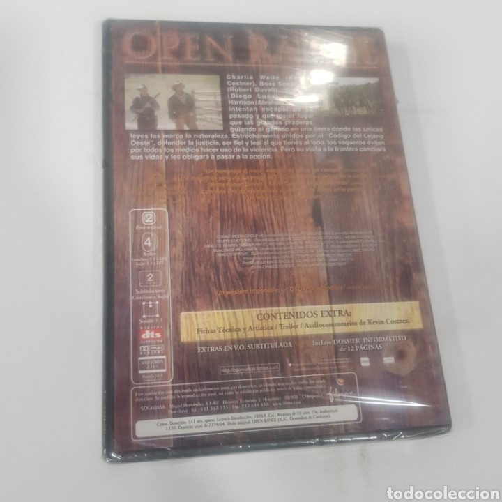 Cine: REF.ND152 open range-DVD NUEVO PRECINTADO - Foto 2