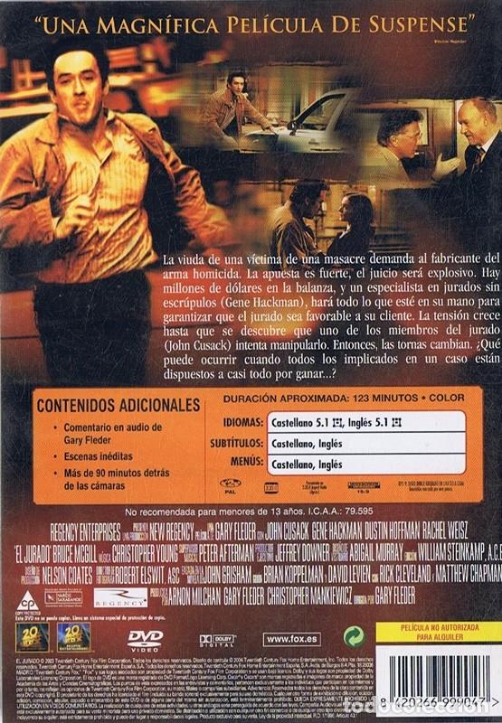 Cine: EL JURADO CUSACK HACKMAN HOFFMAN WEISZ - Foto 2
