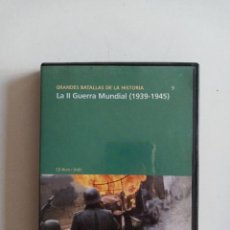 Cine: GRANDES BATALLAS DE LA HISTORIA Nº 9 CD DVD LA II GUERRA MUNDIAL(1939-1945). Lote 274315793