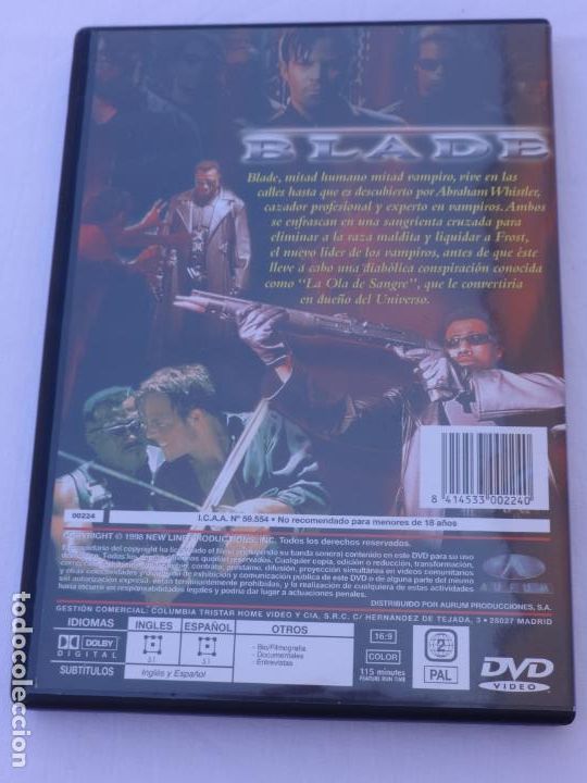 Cine: BLADE. DVD - Foto 2
