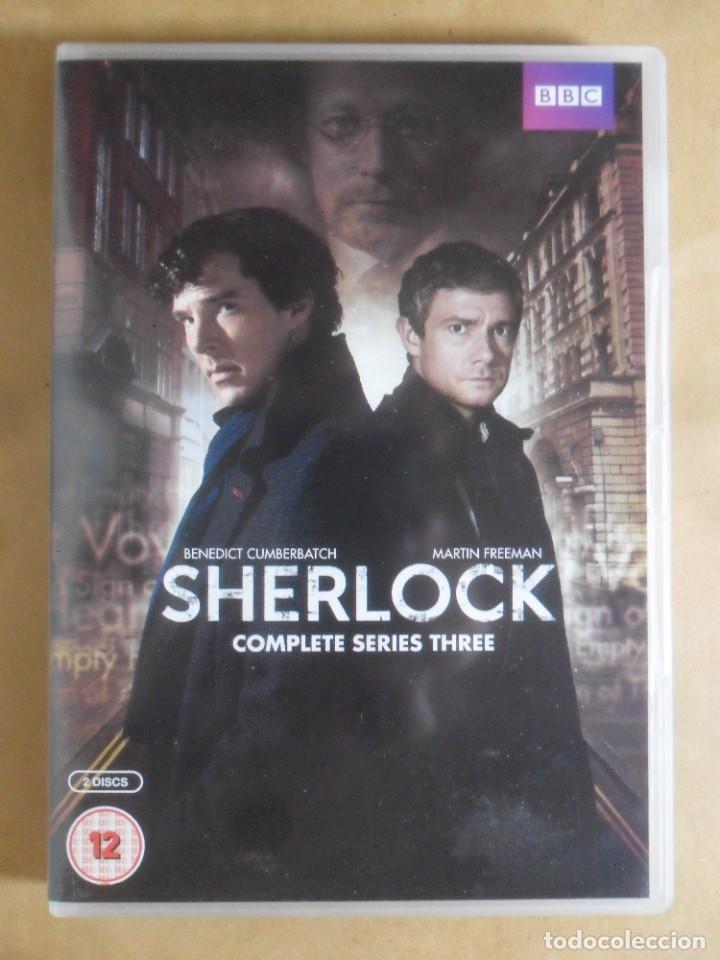 Cine: 2 DVD - SHERLOCK, COMPLETE SERIES THREE - BENEDICT CUMBERBATCH / MARTIN FREEMAN - - Foto 1