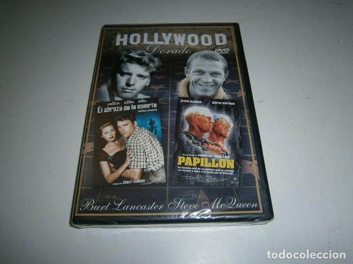 Cine: EL ABRAZO DE LA MUERTE BURT LANCASTER DVD Y PAPILLON STEVE MC QUENN DUSTIN HOFFMAN NUEVO PRECINTAD