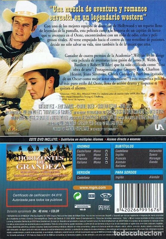 Cine: HORIZONTES DE GRANDEZA GREGORY PECK - Foto 2