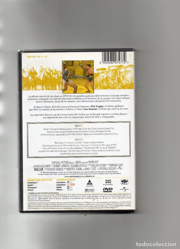 Cine: DVD - ESPARTACO - 2 DISCOS Y LIBRITO - COMO NUEVO - Foto 4