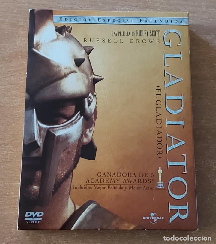Cine: 3 DVD GLADIATOR EDICION ESPECIAL EXTENDIDA CAJA CARTON