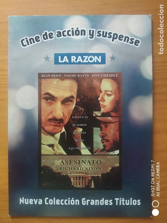 Cinema: DVD EL ASESINATO DE RICHARD NIXON - CAJA DE CART&Oacute;N FINA (F4)