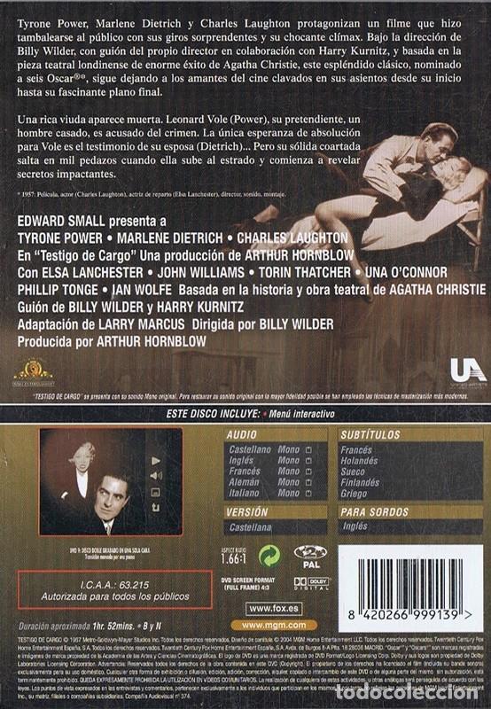 Cine: TESTIGO DE CARGO TYRONE POWER - Foto 2