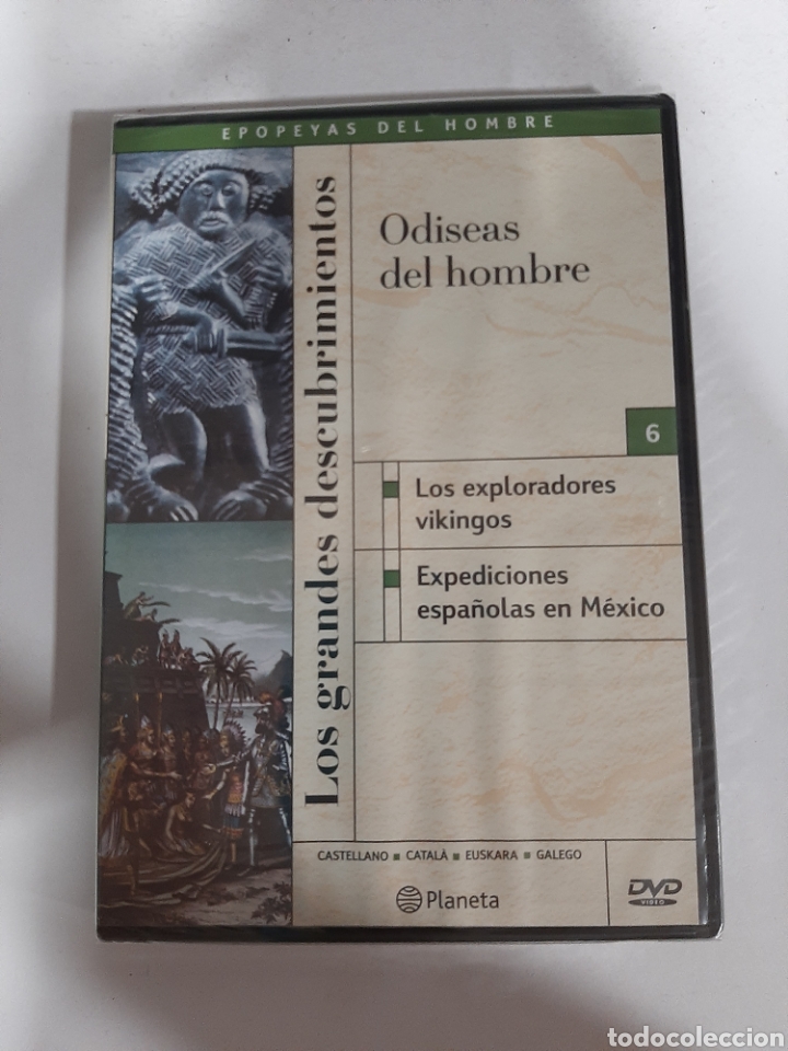Cine: ND177 los grandes descubrimientos Odiseas del hombre - DVD NUEVO PRECINTADO