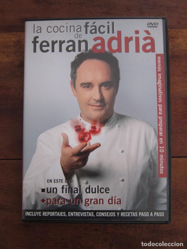 Cinema: DVD LA COCINA FACIL DE FERRAN ADRIA, UN FINAL DULCE, PARA UN GRAN DIA. GASTRONOMIA, MENUS