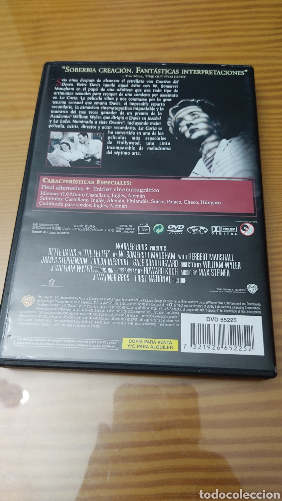 Cine: Dvd &rdquo;La Carta&rdquo; de Bette Davis - Foto 2