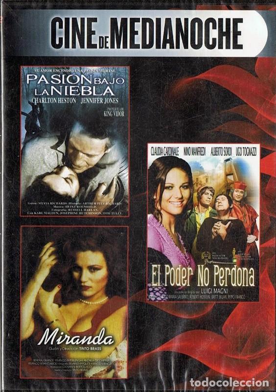 Cine: PASI&Oacute;N BAJO LA NIEBLA + EL PODER NO PERDONA + MIRANDA (PRECINTADO)