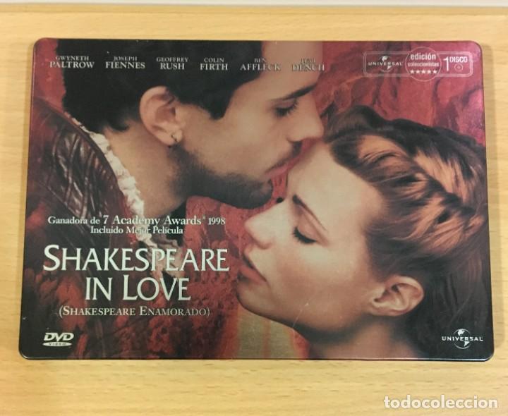 Cine: DVD STEELBOOK CAJA MET&Aacute;LICA - CINE COMEDIA ROM&Aacute;NTICA - SHAKESPEARE IN LOVE (1998)