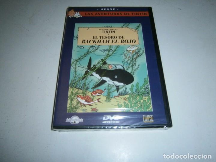 Cine: LAS AVENTURAS DE TINTIN EL TESORO RACKAM EL ROJO DVD NUEVO PRECINTADO