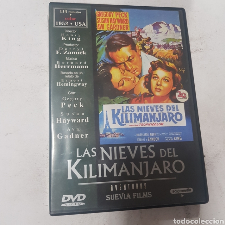 Cinema: S394 las nieves del Kilimanjaro &nbsp; -DVD SEGUNDA MANO