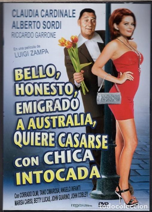 Cine: BELLO, HONESTO,EMIGRADO A AUSTRALIA QUIERE CASARSE CON CHICA INTOCADA DVD- -ALBERTO SORDI LO BORDA