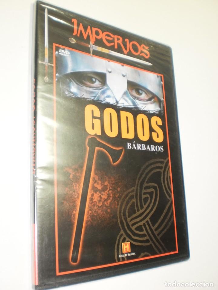 Cine: dvd godos b&aacute;rbaros. imperior. canal historia. 50 min caja fina (buen estado, precintado)
