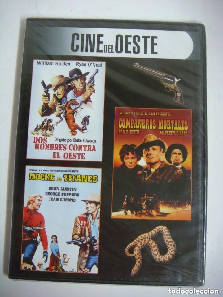 Kino: D.V.D. DE 3 X 1 PELICULAS-DOS HOMBRES CONTRA EL OESTE-NOCHE DE TITANES ES NUEVA.