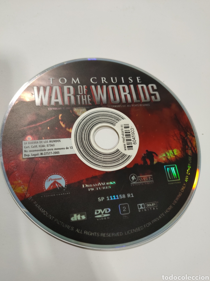 Cinema: SD183 la guerra de los mundos SOLO DISCO DVD