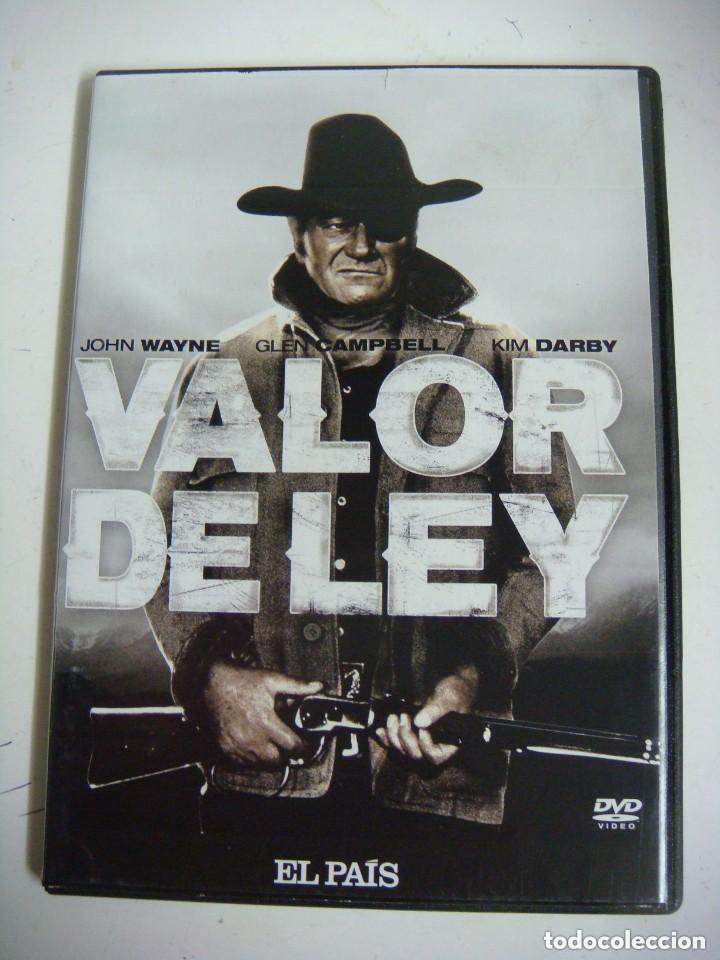 Cine: D.V.D DE VALOR DE LEY CON JOHN WAYNE-(&) - Foto 1