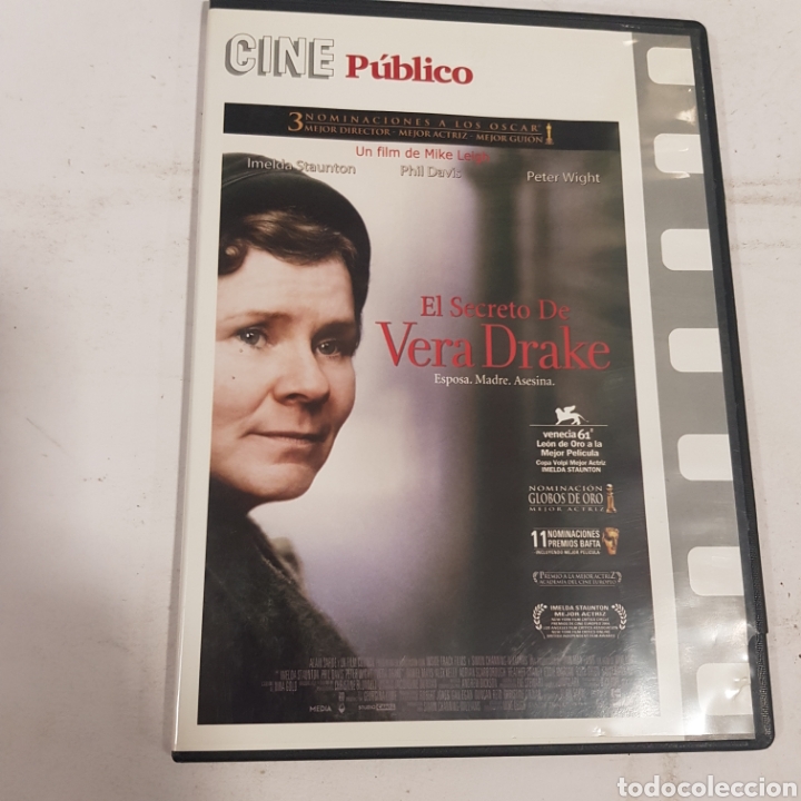 Cinema: DVS33 el secreto de Vera Drake -DVD SEGUNDAMANO TAPA FINA