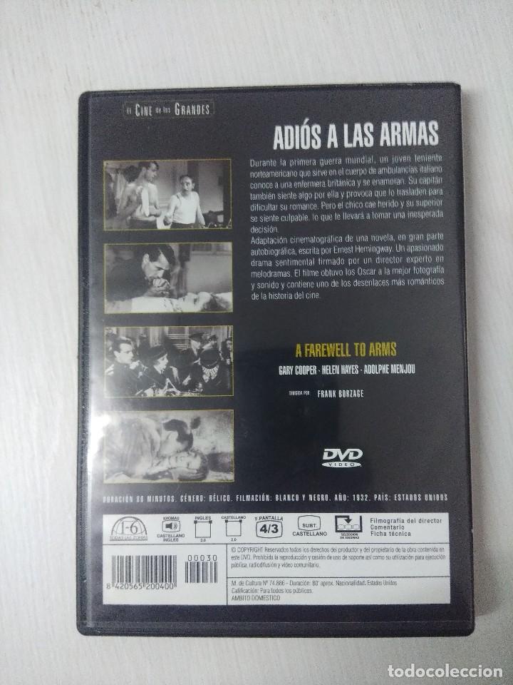 Cine: DVD/ADIOS A LAS ARMAS/GARY COOPER. - Foto 2