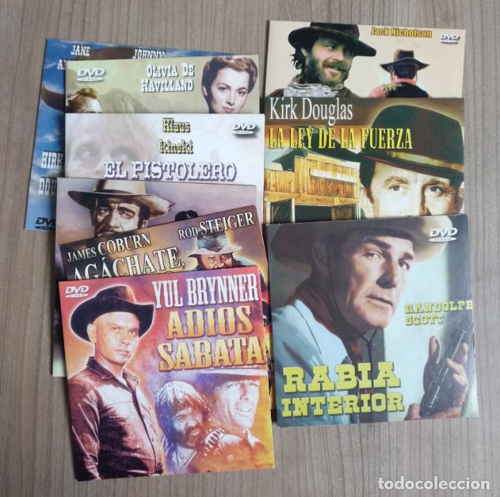 Cine: Cine, lote 9 peliculas del oeste, formato DVD de