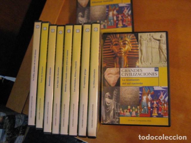 Cine: GRANDES CIVILIZACIONES - COLECCI&Oacute;N COMPLETA EN 12 DVD - BUEN ESTADO
