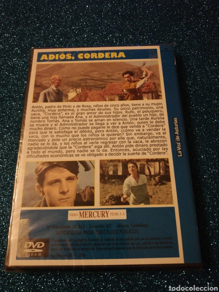 Cine: Adi&oacute;s Cordera Dvd PRECINTADO - Foto 2