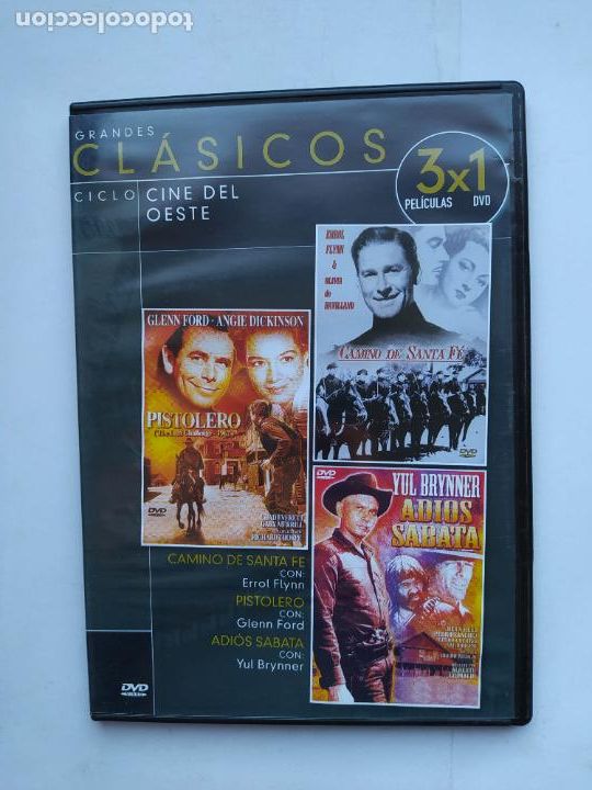 Kino: Ciclo Grandes cl&aacute;sicos del oeste: Camino de Santa Fe / Pistolero / Adi&oacute;s Sabata. DVD. TDKV8A