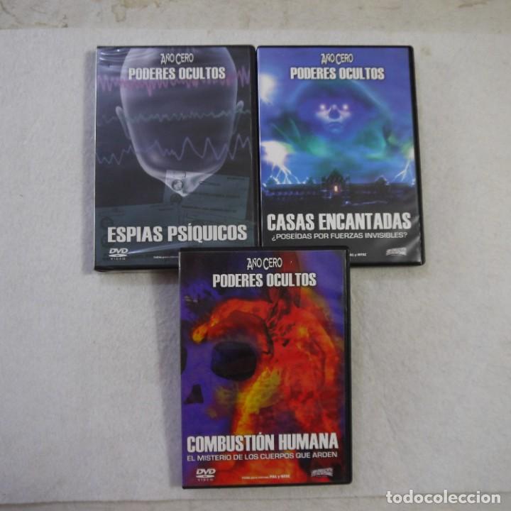 Cine: LOTE 3 DVD PODERES OCULTOS - ESP&Iacute;AS PS&Iacute;QUICOS / CASAS ENCANTADAS / COMBUSTI&Oacute;N HUMANA - 3 DVD